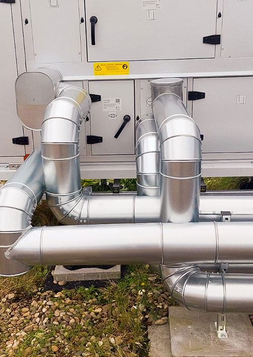 Hydraulischer Anschluss Kälte/Wärme Lüftungsanlagen